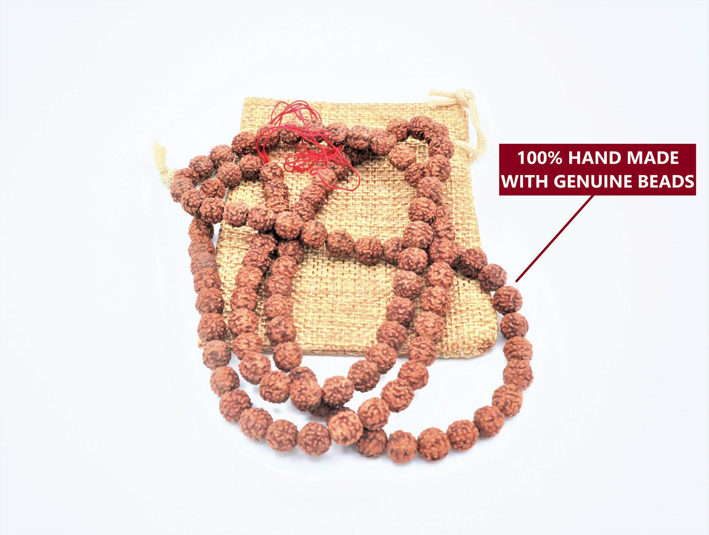 Rudraksha Mala Beads Necklace With 108 Prayer Beads for Japa, Meditation, And To Increase Calmness | Rudraksha beads, Rosary beads, Mala