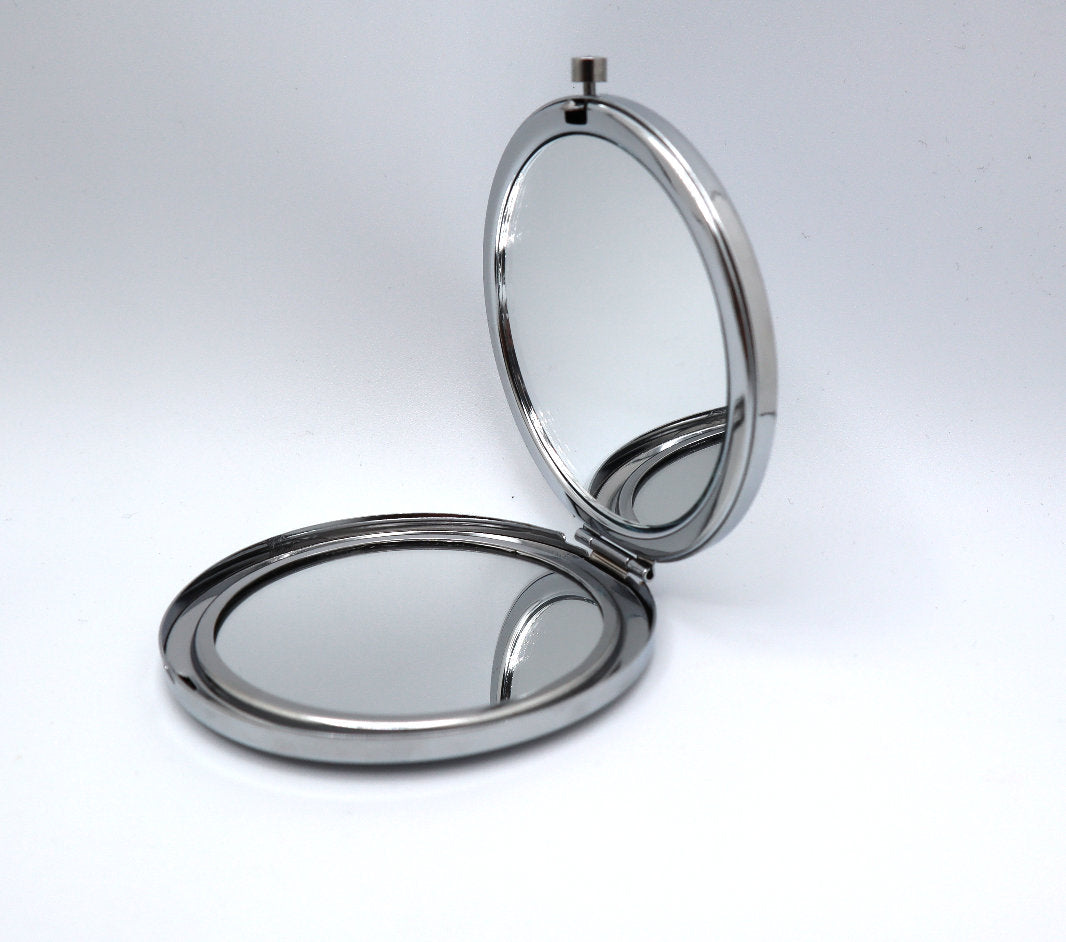 Personalized Compact Mirror, Pocket Mirror with Custom Engraved Message, Custom Makeup Mirror, Purse Mirror, Birthday Gift, Bridesmaid Gift