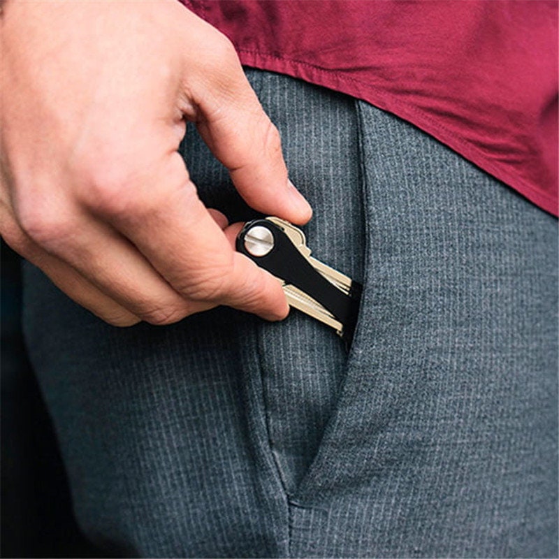 Personalized Smart Keychain Organizer To Give As Gifts for Birthday, Anniversary, Graduation, Wedding & Valentines Gift | Engraved Key Chain