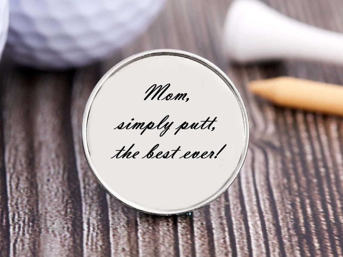 Personalized Golf Ball Marker With Divot Tool, Custom Golf Ball Marker with Magnetic Hat Clip, Engraved Golf Gift for Golfer, Gift For Coach
