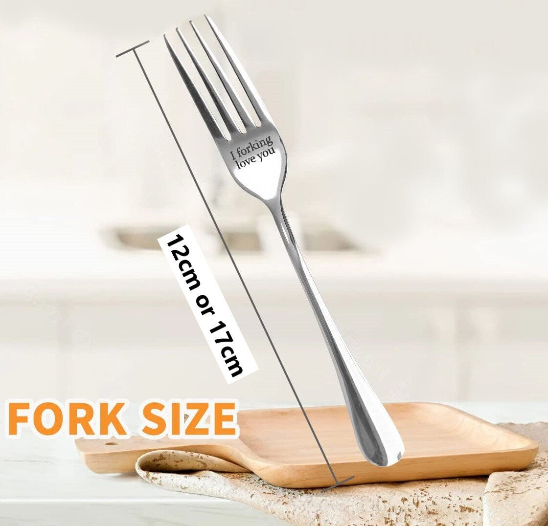 Custom Engraved Silverware With Personalized Message On Spoons And Forks | Customized Unique Gifts For Birthdays And Special Ocassions