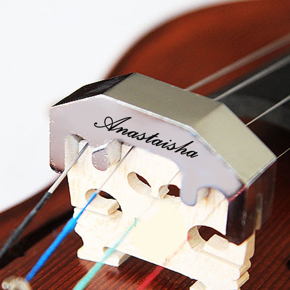 Custom Engraved Metal Violin Mute For Your Quiet Violin Practice, Personalized Violin Mute Silencer Music Gift For Your Melodic Journey