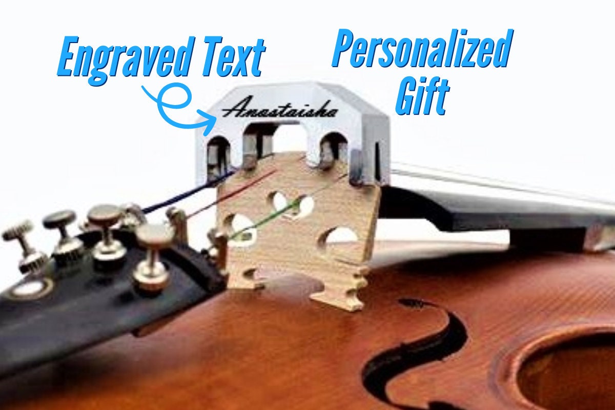 Custom Engraved Metal Violin Mute For Your Quiet Violin Practice, Personalized Violin Mute Silencer Music Gift For Your Melodic Journey