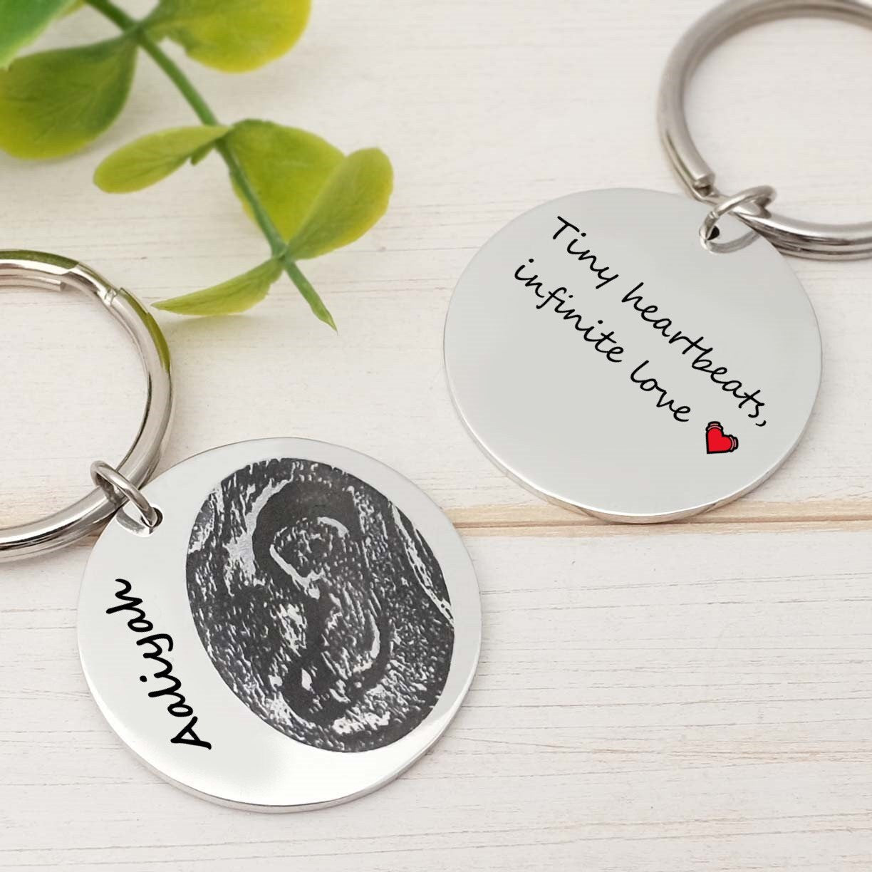 Personalized Ultrasound Keychain To Cherish the Moment, Perfect for Baby and Pregnancy Announcements, A Unique Ultrasound Keepsake For Dad