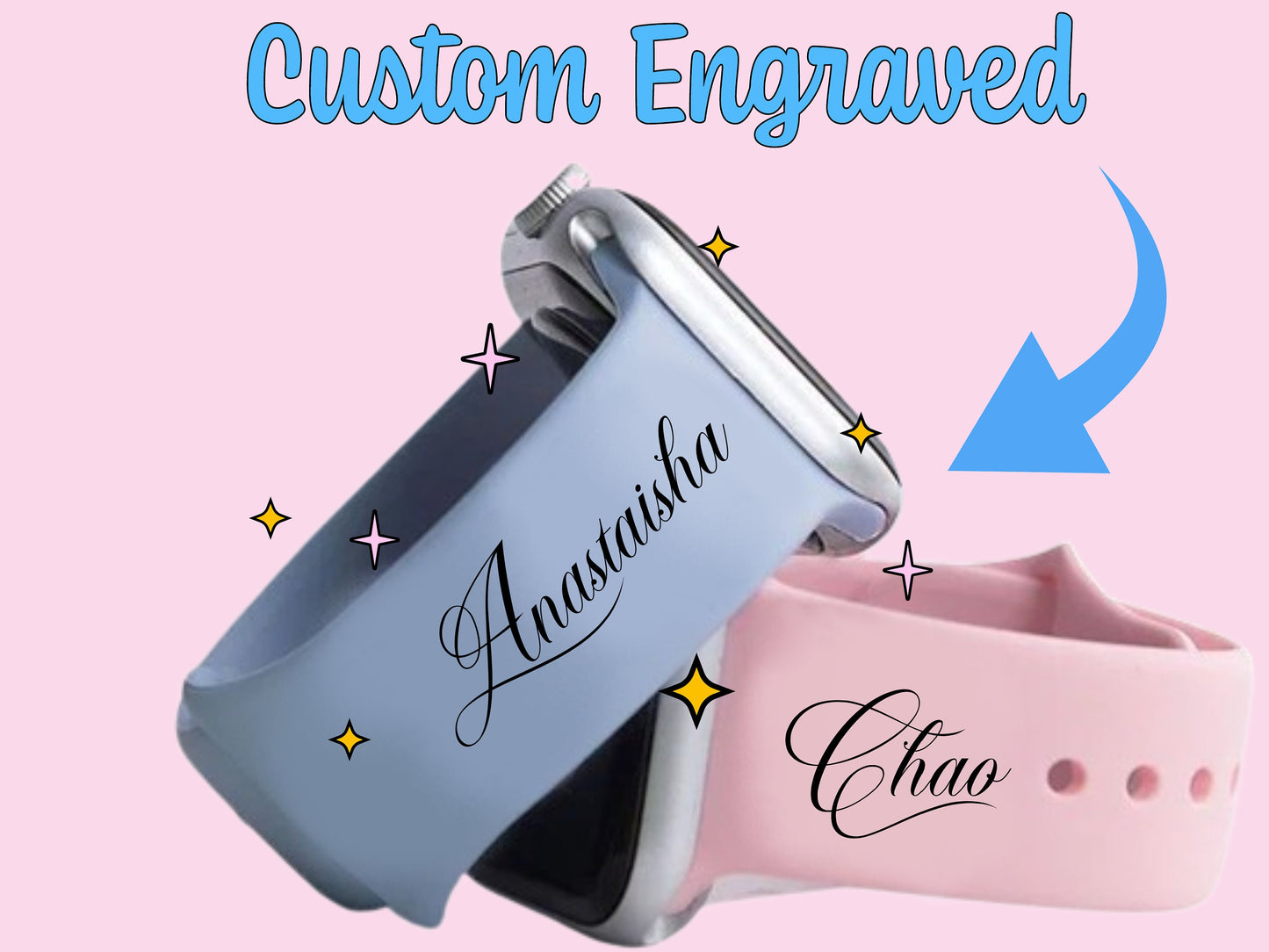 Personalized Memorial Dog Potrait Watch Band With Engraved Real Paw Prints, Custom Watch Strap With PawPrint And Potrait Image Memorial Gift