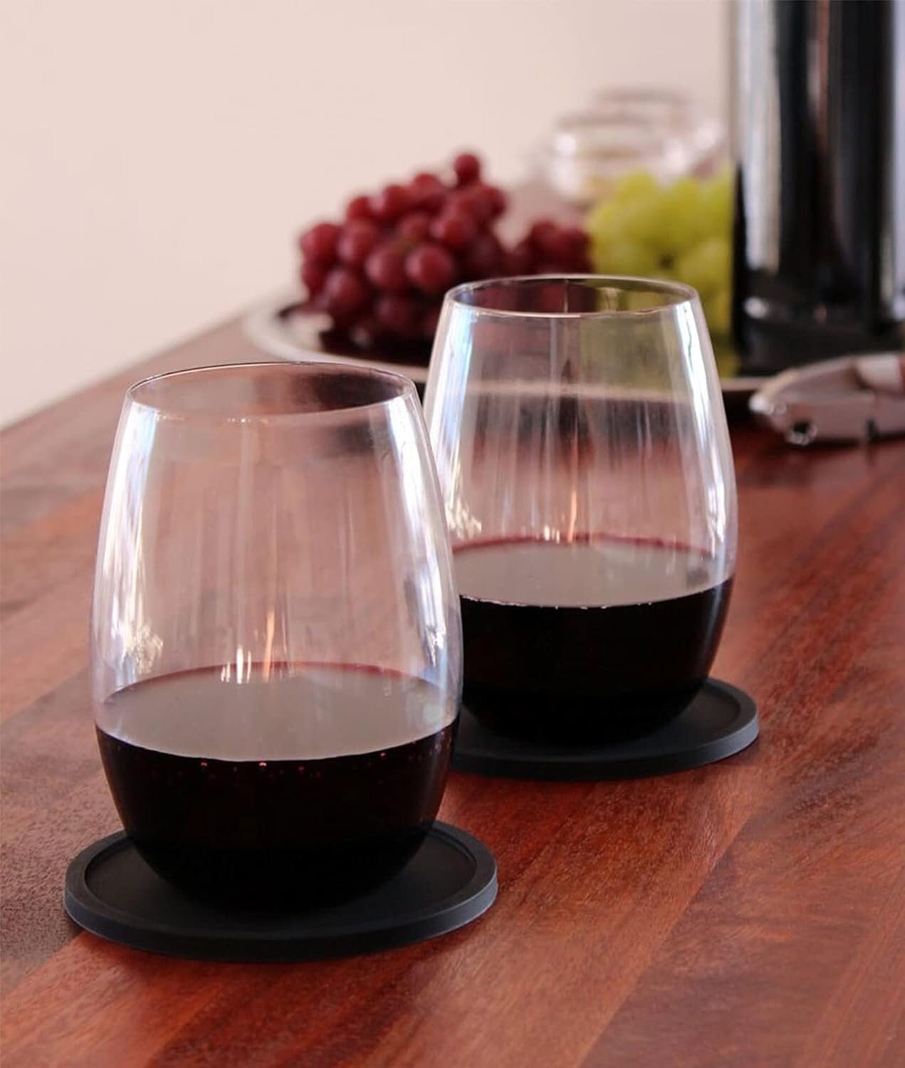 Custom Silicone Drink Coasters | Personalized Coaster Barware Gift | Engraved Gift Coasters For New Home, Housewarming, And Anniversary Gift