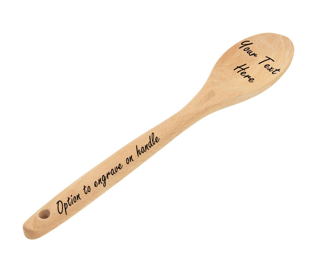 Custom Engraved Wooden Spoon And Spatula Gift Set With Personalized Message, Custom Cooking Utensils, Personalized Spoon and Custom Spatula