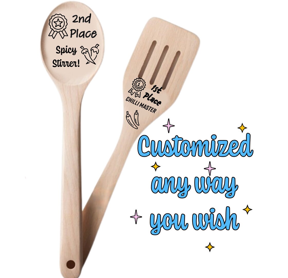 Personalized Food Trophy Award Spoon For Chili Cook Off Prizes And Food Cooking Contest, Cooking Competition Food Award Spoons, Trophy Spoon