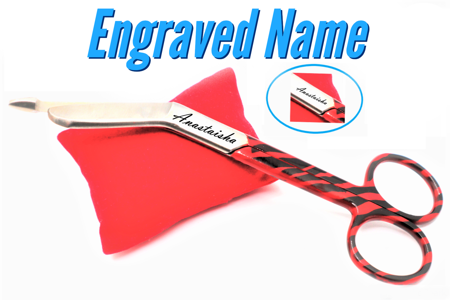 Custom Engraved Bandage Scissors With Unique Leopard Pattern for Nurses, Vet Tech, Nursing Student And Nurse Appreciation Graduation Gift