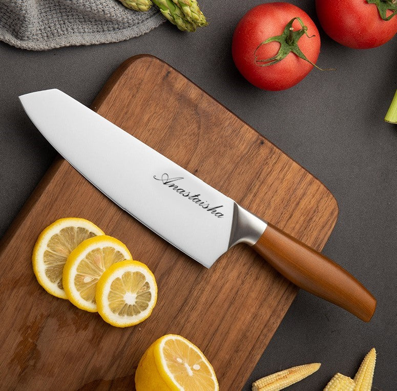 Cleaver Chef Knife Custom Engraved With Your Message, Personalized Chef's Knife For Housewarming And Culinary Gift, House Warming Gift Knive