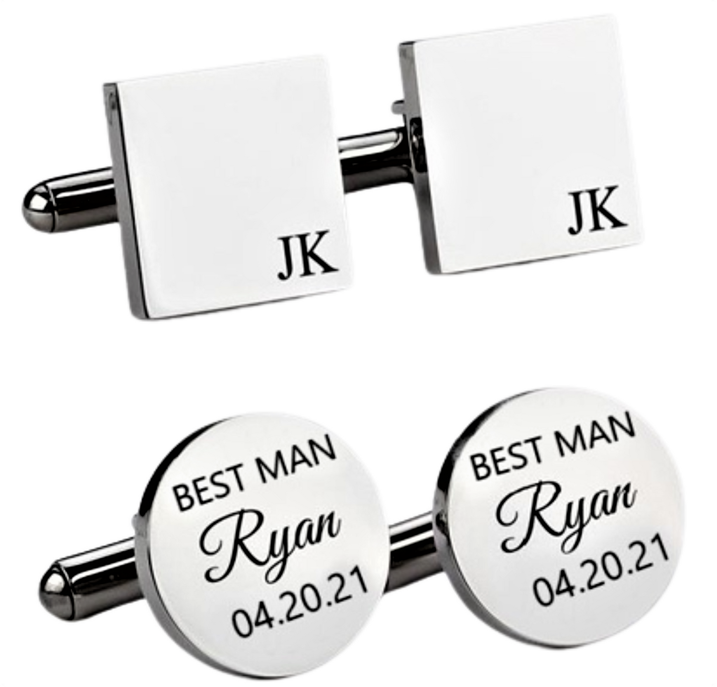 Cufflinks Personalized For Special Occasions Such As Gift For Husband, Groomsmen, Father Of The Bride, Wedding Cufflink, And Gift For Him