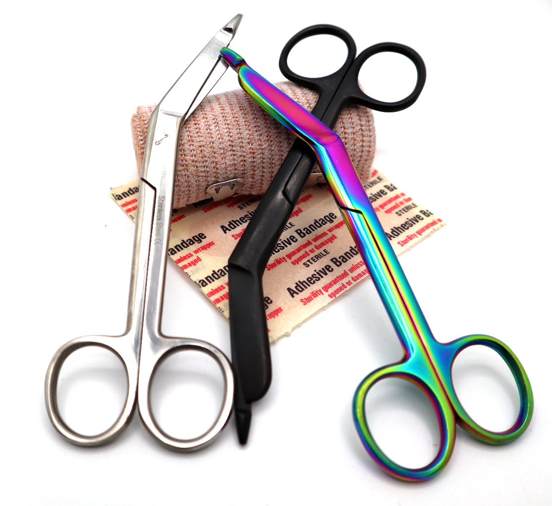Custom Engraved Bandage Scissors For Nurses, VetTech, Veterinary and Nursing Students - 5.5"