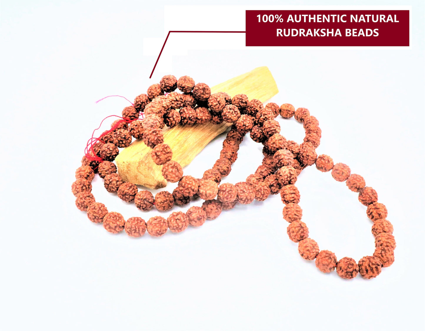 Rudraksha Mala Beads Necklace With 108 Prayer Beads for Japa, Meditation, And To Increase Calmness | Rudraksha beads, Rosary beads, Mala
