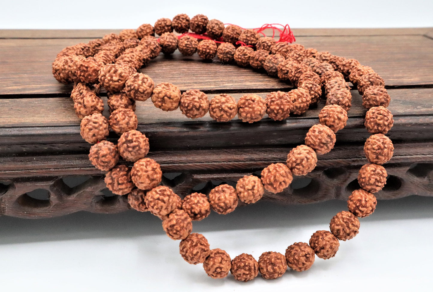 Rudraksha Mala Beads Necklace With 108 Prayer Beads for Japa, Meditation, And To Increase Calmness | Rudraksha beads, Rosary beads, Mala