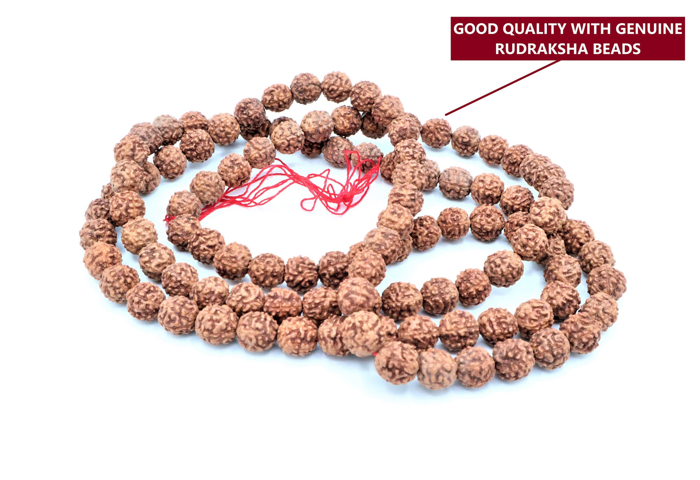 Rudraksha Mala Beads Necklace With 108 Prayer Beads for Japa, Meditation, And To Increase Calmness | Rudraksha beads, Rosary beads, Mala