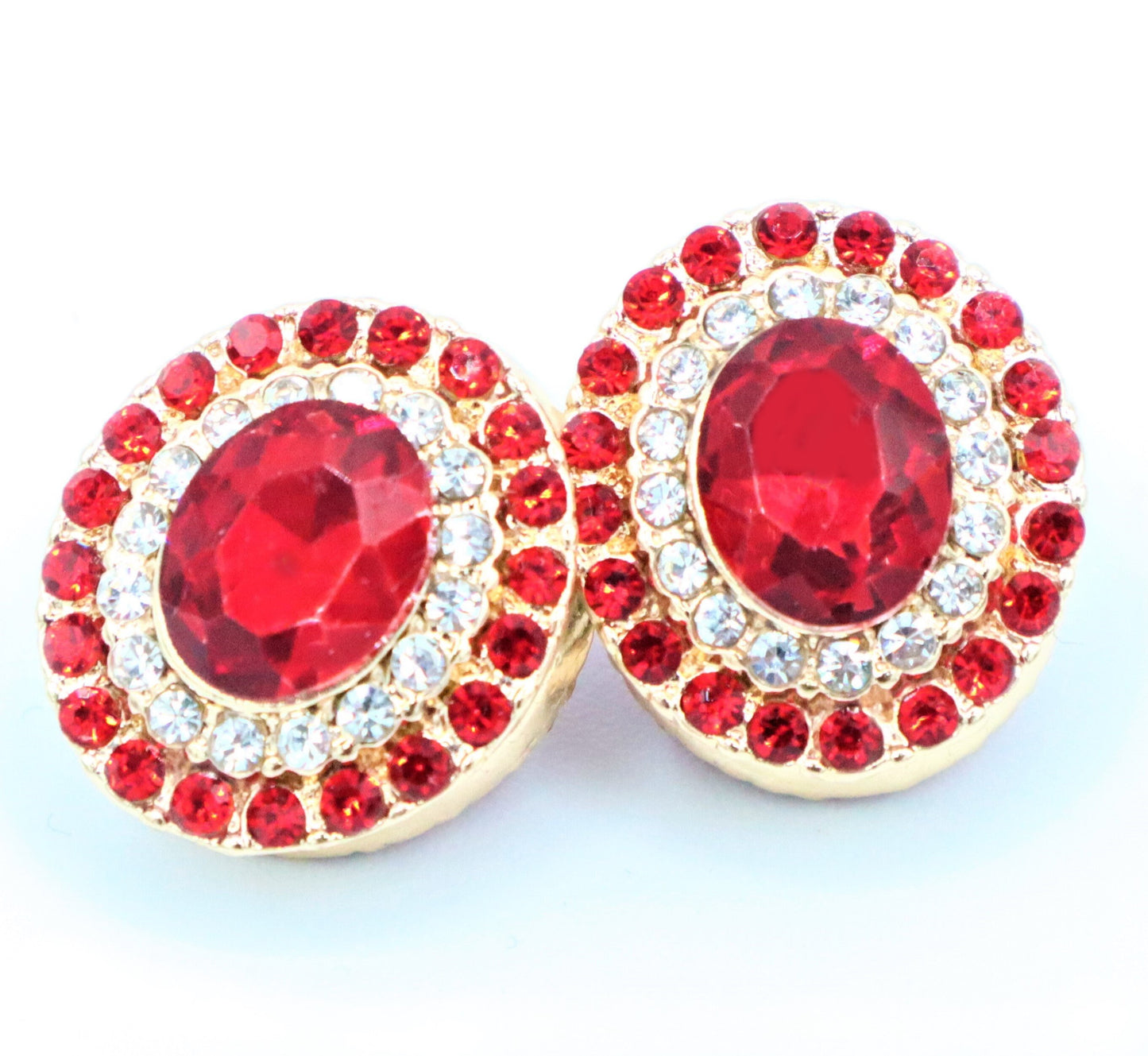 Hijab Magnet Pins That Are Magnetic To Wear With Hijabs, Scarfs, Shirts, Blouses and Chiffon - Set of 2 (Red)