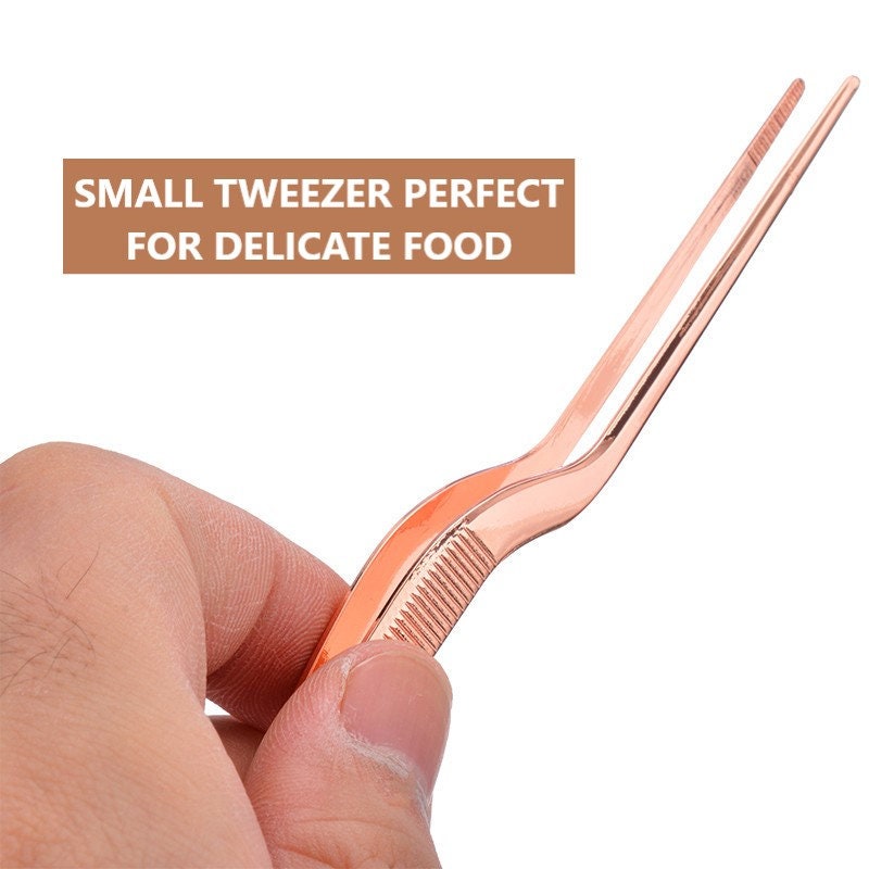 Personalized Multi Purpose Plating Kitchen Tweezers with Precision Stainless Steel Tongs for Pince Culinary Cuisine Cooking and Plating Food