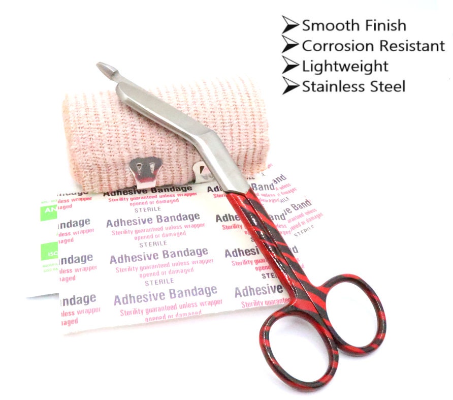 Custom Engraved Bandage Scissors With Unique Leopard Pattern for Nurses, Vet Tech, Nursing Student And Nurse Appreciation Graduation Gift