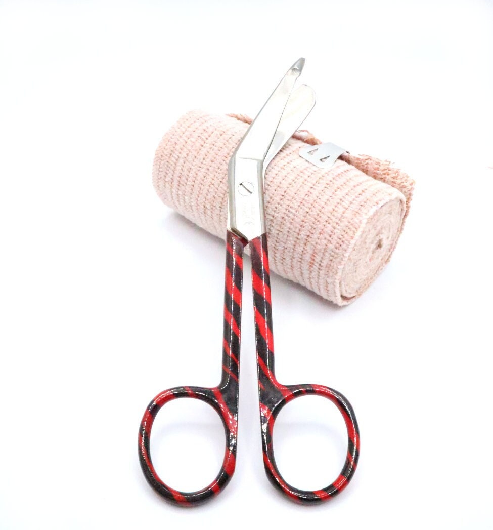 Custom Engraved Bandage Scissors With Unique Leopard Pattern for Nurses, Vet Tech, Nursing Student And Nurse Appreciation Graduation Gift