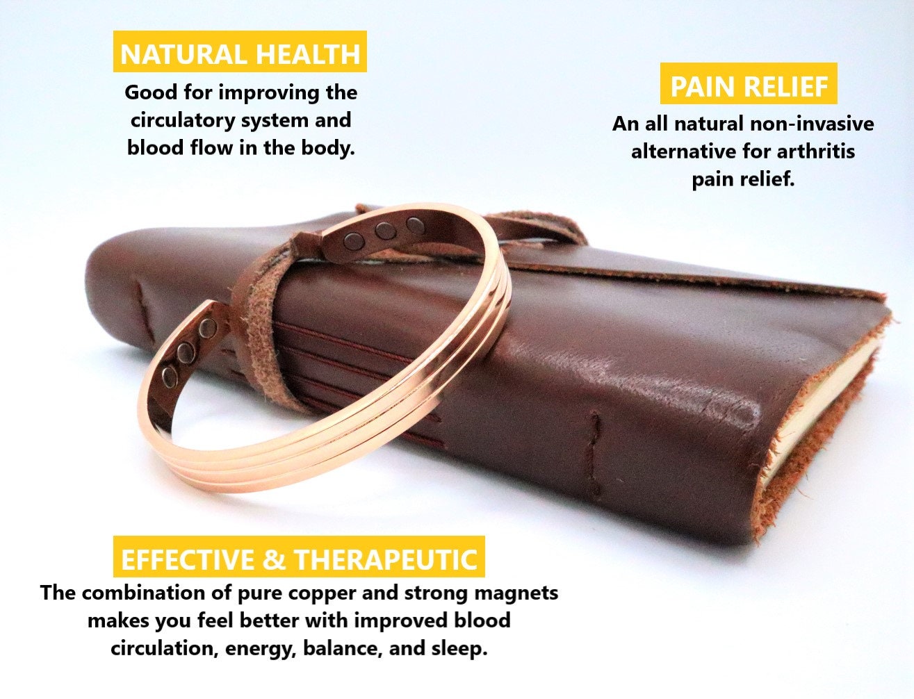 Copper Bracelet, Magnetic Bracelet, Copper Bracelet With Magnets For Arthritis, Pain Relief, Joint Pain, Magnetic Therapy, And Stiffness