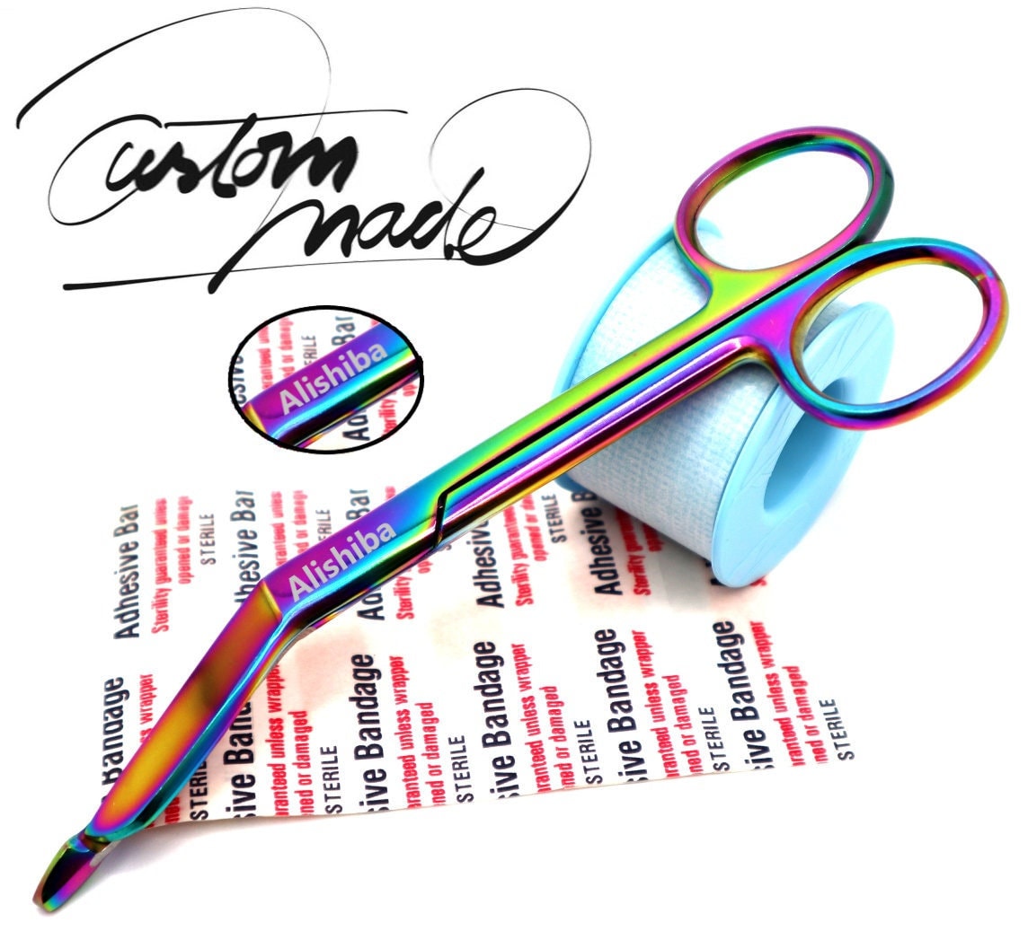 Custom Engraved Bandage Scissors For Vet Tech, Nurses and Nursing Students, Vet Tech Week Gift Ideas For Nurse Appreciation - Stethoscope