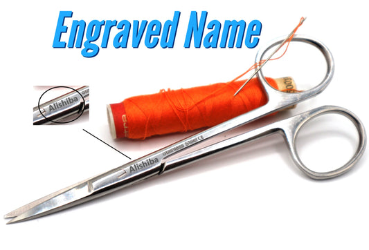 Engraved Small Scissor For Sewing, Pruning, Needle Craft, Stitching, Embroidery Thread Snips, and Cross Stitch | Personalized Gift - DIY