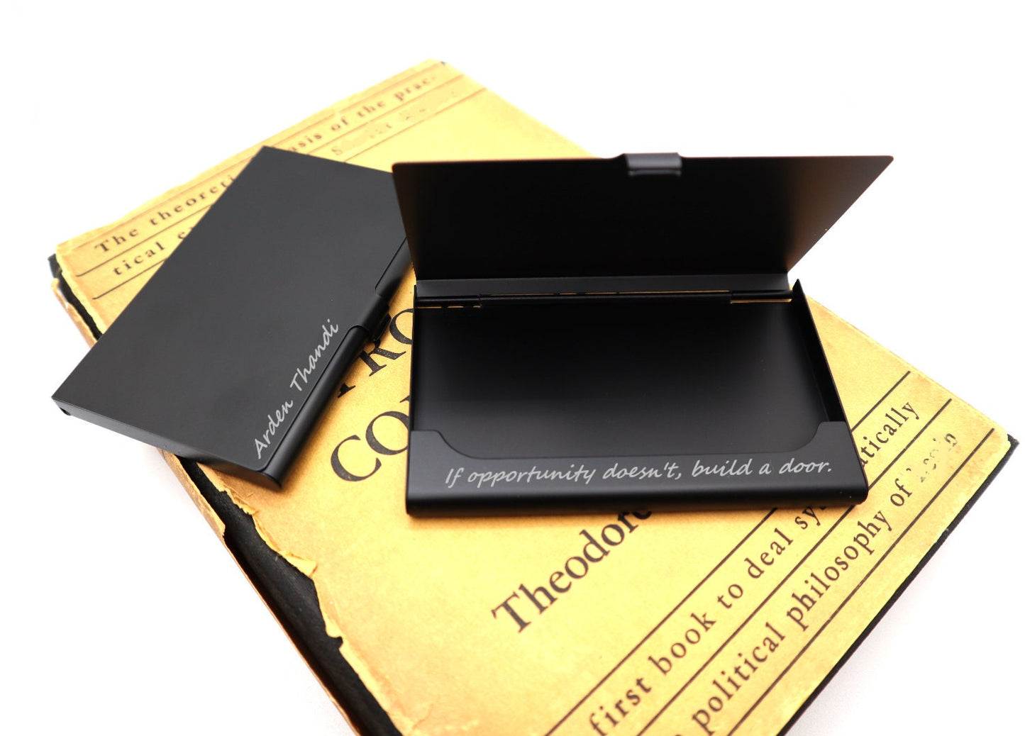 Personalized Business Card Holder For Mothers Day Gift And Special Occasions, Custom Business Card Holder With Engraved Name, Gift For Her