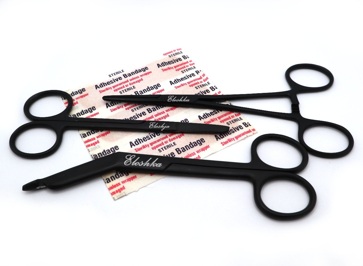 Personalized Gift Set For Nurses With Bandage Scissor, Hemostat, Suture Scissor | Nursing Students, Veterinary Vet Tech Stethoscope Nurse