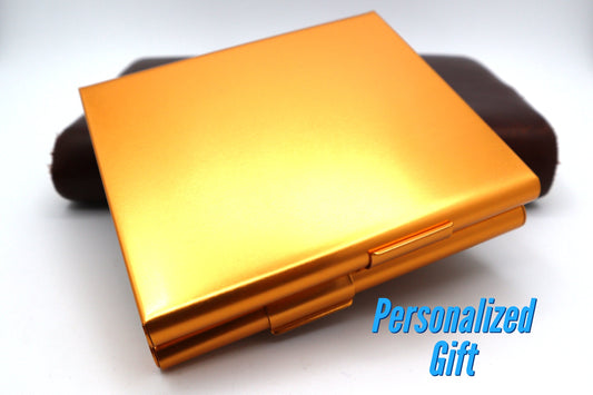 Personalized Gold Cigarette Case | Cigarrette Holder Case | Cigarrette Case For Woman | Cigaretter Case | Gift For Him Gift For Men And Dad
