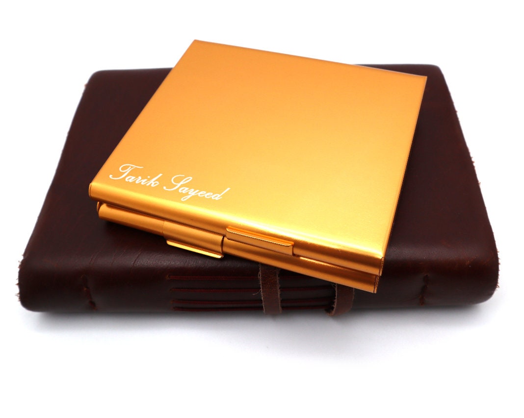 Personalized Gold Cigarette Case | Cigarrette Holder Case | Cigarrette Case For Woman | Cigaretter Case | Gift For Him Gift For Men And Dad