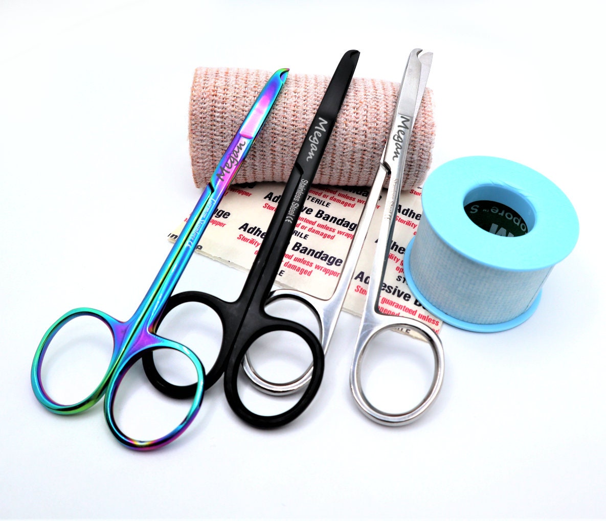 Vet Tech Gift Set With Personalized Bandage Scissors And Suture Scissor For Nurse And Nursing Students, Engraved Nurse Gifts and Accessories