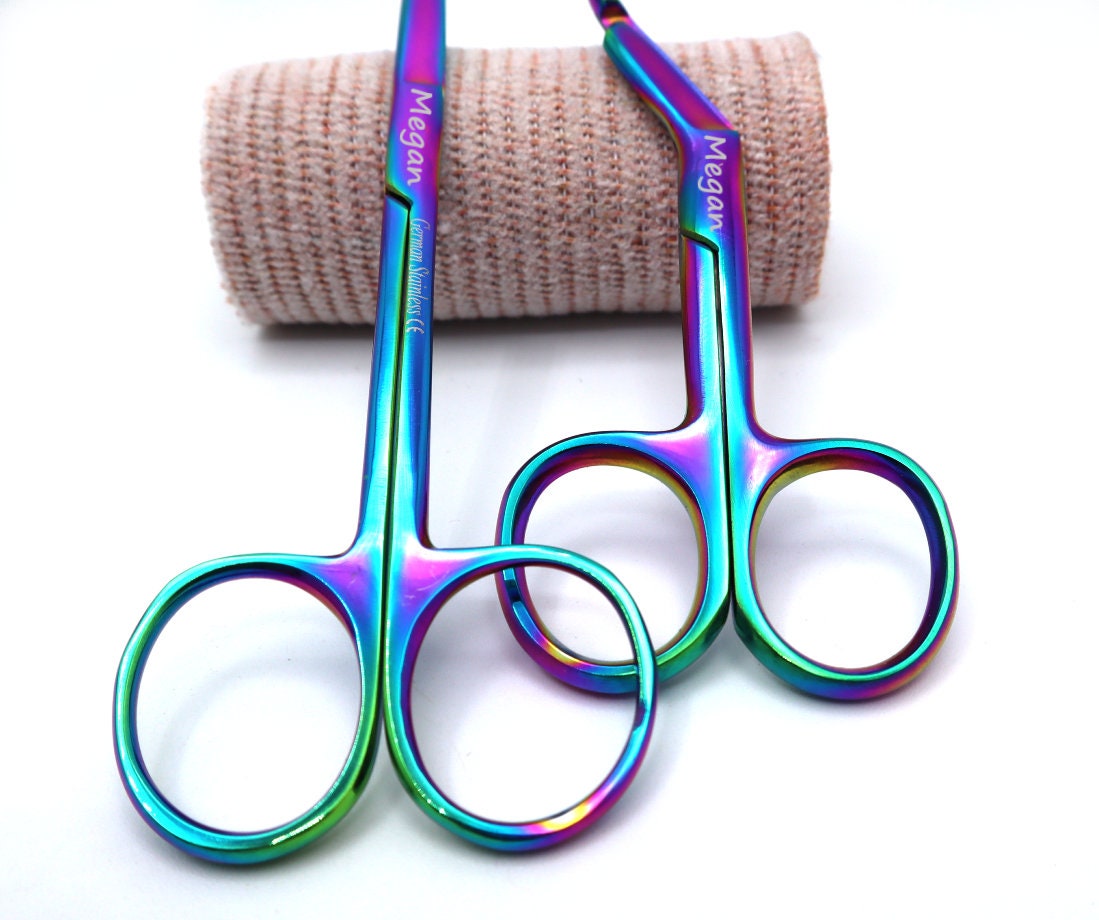 Vet Tech Gift Set With Personalized Bandage Scissors And Suture Scissor For Nurse And Nursing Students, Engraved Nurse Gifts and Accessories