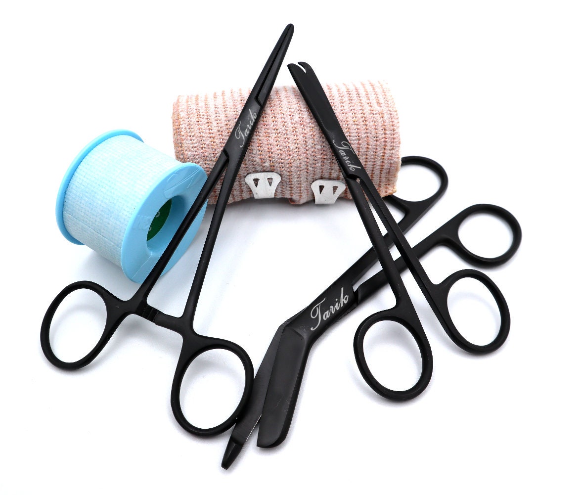 Personalized Gift Set For Nurses With Bandage Scissor, Hemostat, Suture Scissor | Nursing Students, Veterinary Vet Tech Stethoscope Nurse