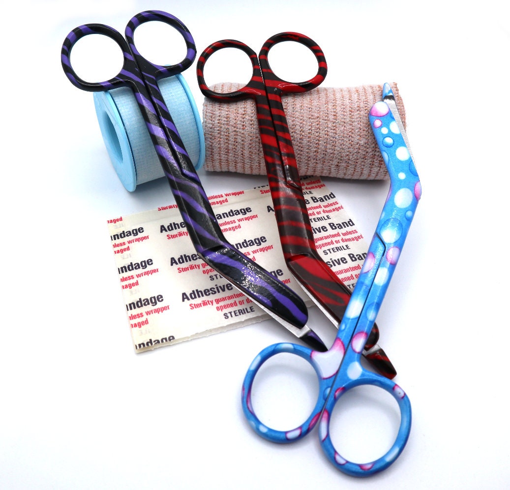 Custom Nurse Appreciation Bandage Scissors, Gift For Vet Tech Veterinary Nursing & Vet Students, Personalized Gifts for RN, Nurse Badge Reel