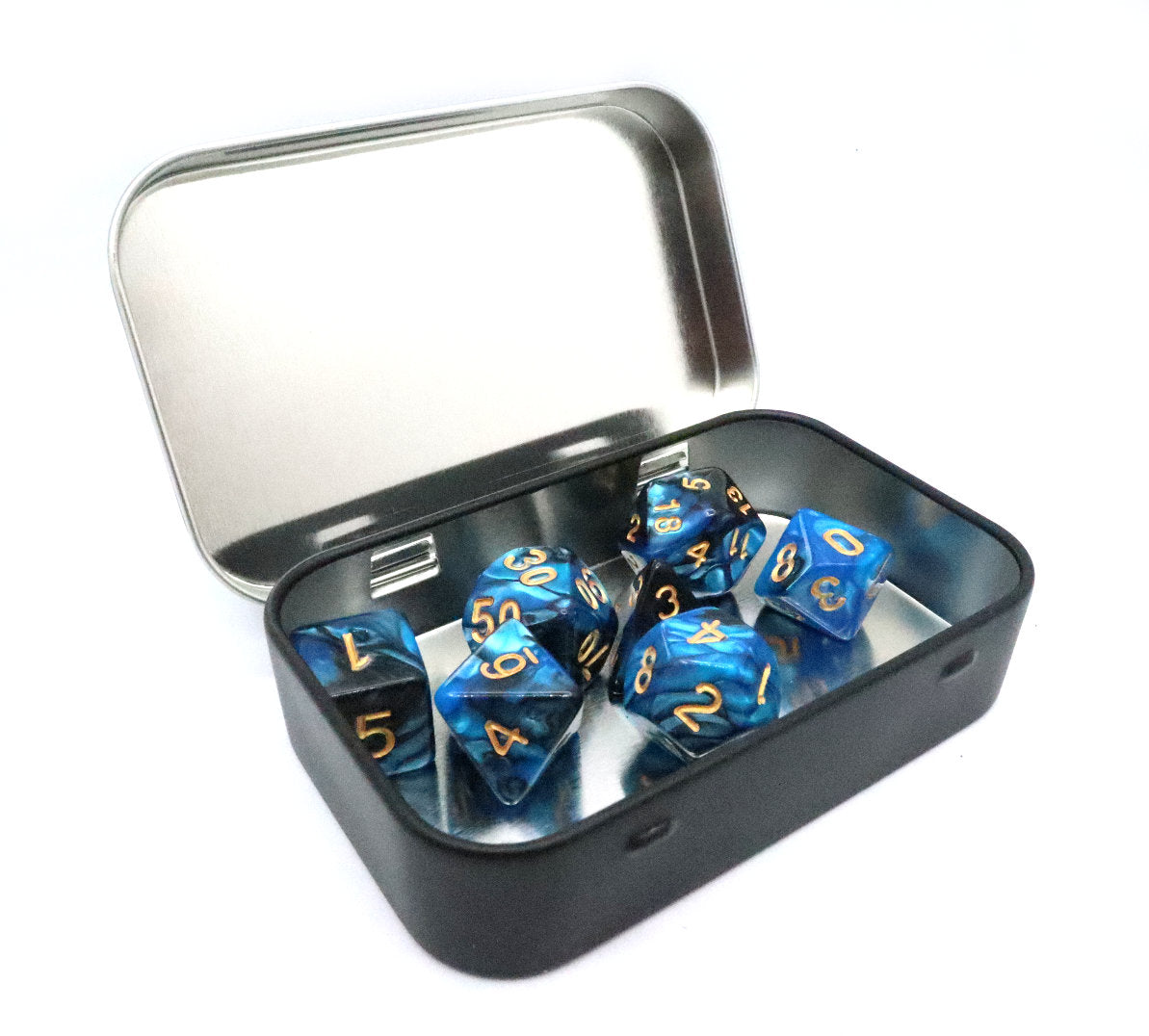 Personalized DND Dice Box Gift Set | Role Playing Dungeons And Dragons D&D Dice Box With Bag | Black D And D Dice Box RPG Dice Storage Tray