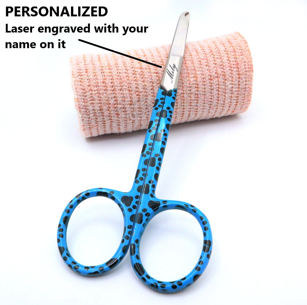 Personalized Suture Scissor To Use With Nurse Bandage Scissors and Hemostat | Veterinary Vet Tech And Nurse Appreciation Gift For Nurses RN