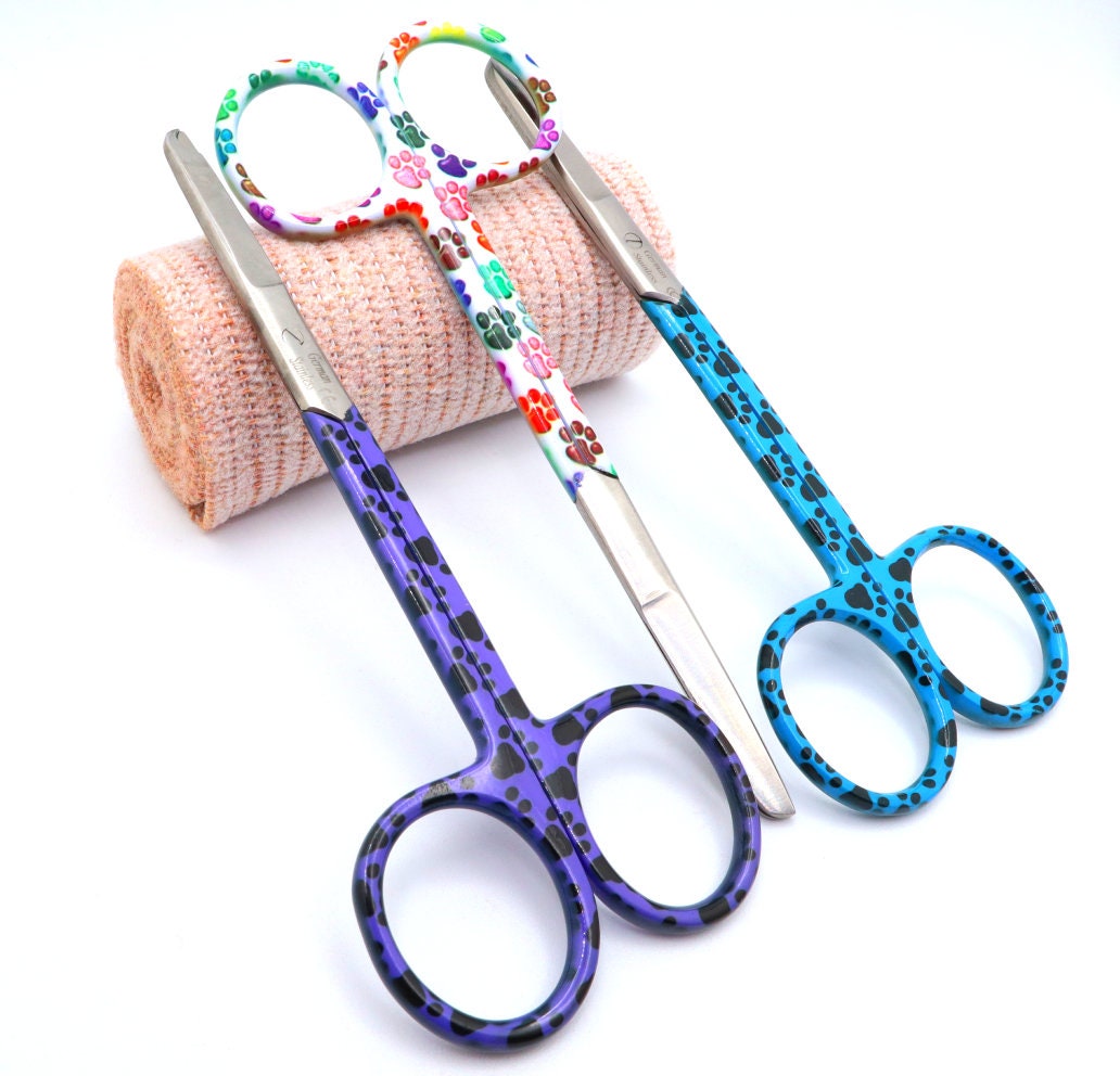 Personalized Suture Scissor To Use With Nurse Bandage Scissors and Hemostat | Veterinary Vet Tech And Nurse Appreciation Gift For Nurses RN
