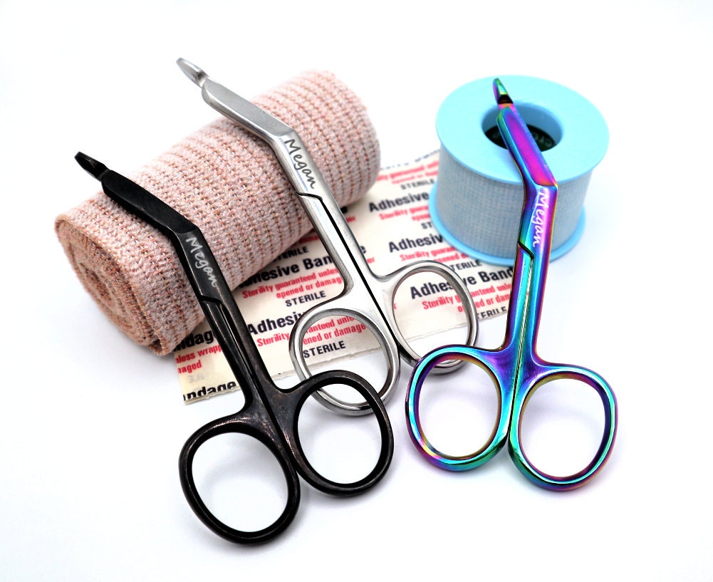 Vet Tech Gift Set With Personalized Bandage Scissors And Suture Scissor For Nurse And Nursing Students, Engraved Nurse Gifts and Accessories