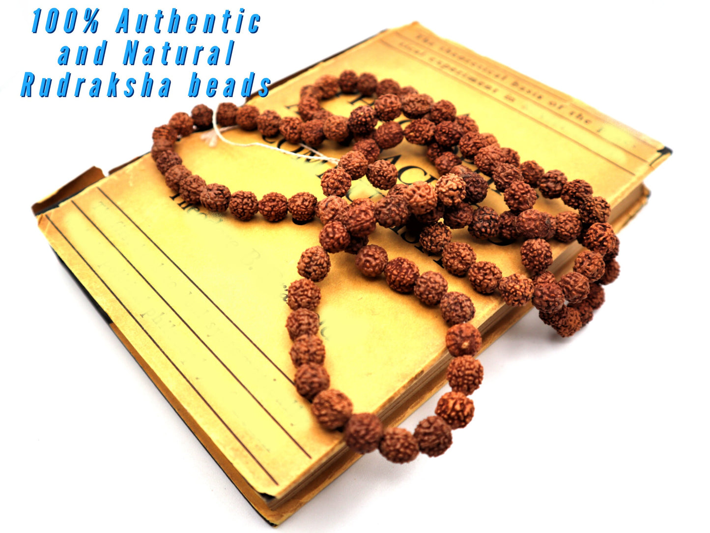 Rudraksha Mala Beads Necklace With 108 Prayer Beads for Japa, Meditation, And To Increase Calmness | Rudraksha beads, Rosary beads, Mala