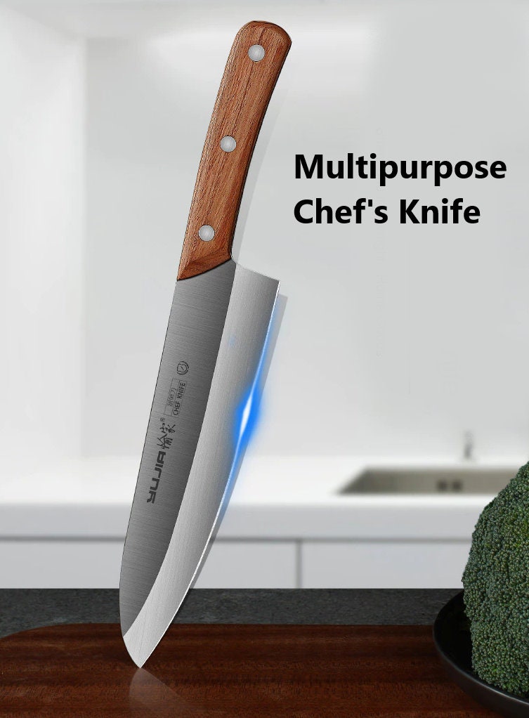 Personalized Japanese Chef Knife | Engraved Chef's Knife Set With Cutting Board For Culinary Gift | Custom Handmade Kitchen Knives For Gift
