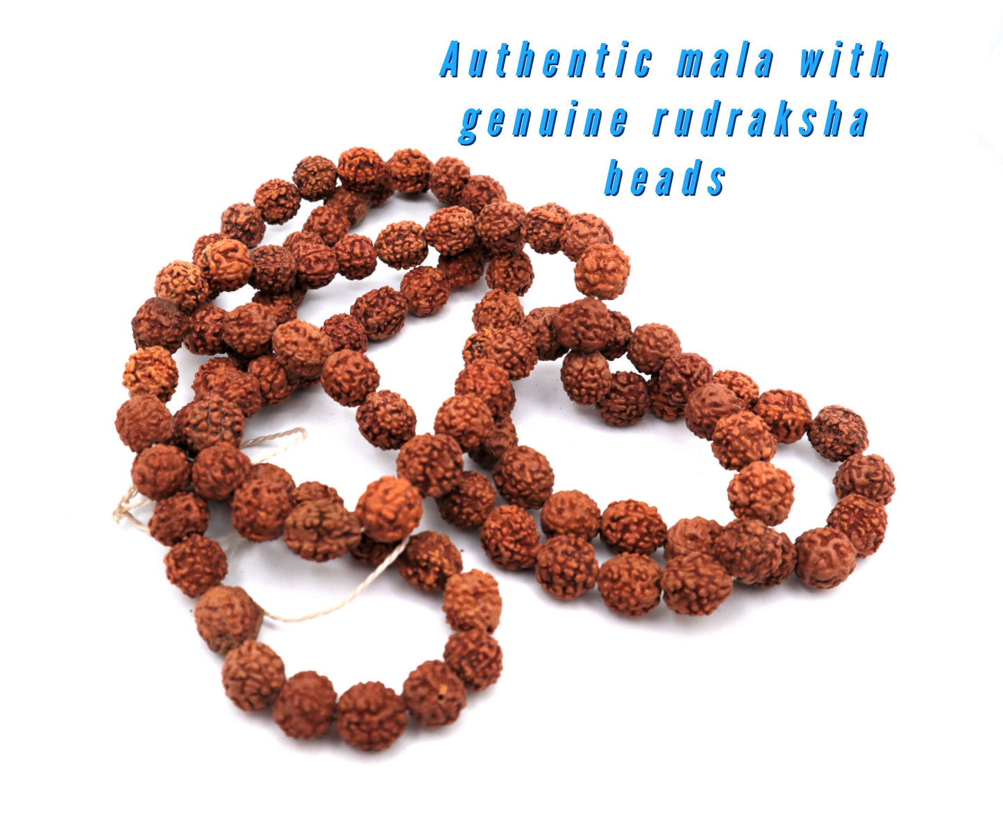 Rudraksha Mala Beads Necklace With 108 Prayer Beads for Japa, Meditation, And To Increase Calmness | Rudraksha beads, Rosary beads, Mala