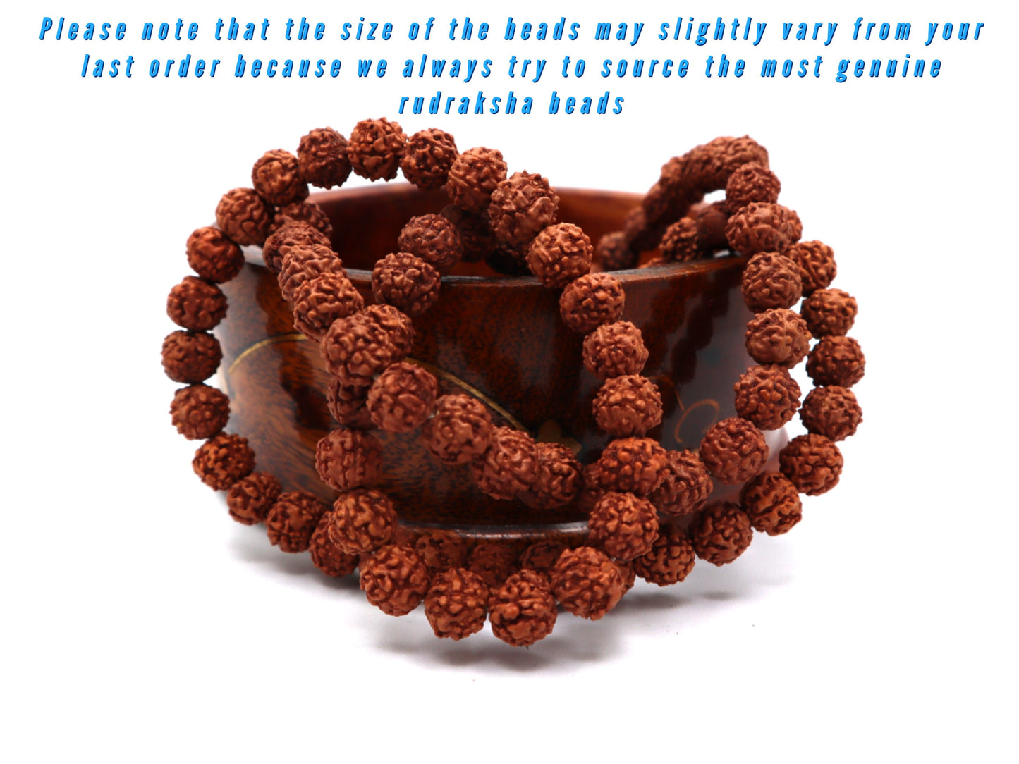 Rudraksha Mala Beads Necklace With 108 Prayer Beads for Japa, Meditation, And To Increase Calmness | Rudraksha beads, Rosary beads, Mala
