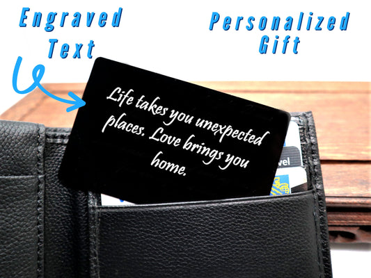 Deployment Gift For Husband With Your Personalized Handwritten Custom Message | Long Distance Relationship Birthday Gift For Him And Her