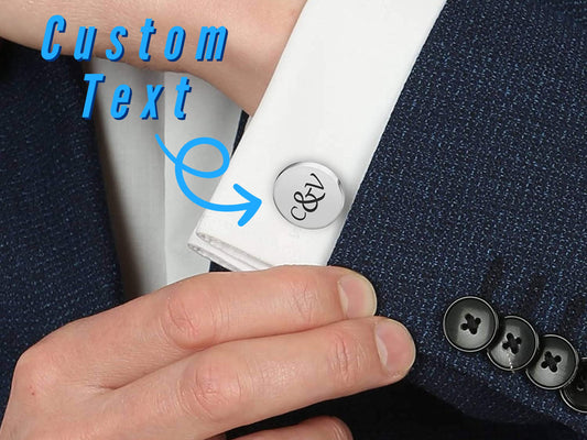 Cufflinks Personalized For Special Occasions Such As Gift For Husband, Groomsmen, Father Of The Bride, Wedding Cufflink, And Gift For Him