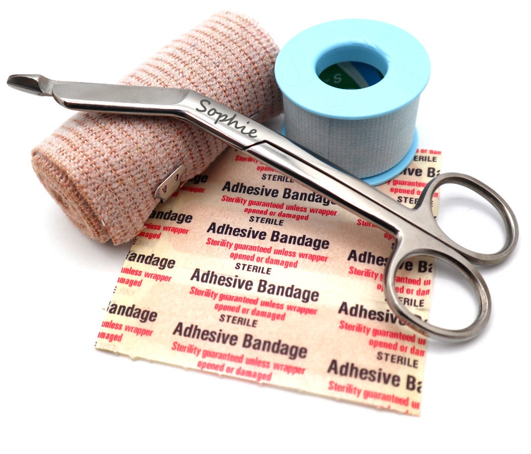 Personalized Bandage Scissors To Give As Gifts To Nurses, Nursing Students Graduates, and Veterinary Vet Tech, And Nurse Appreciation