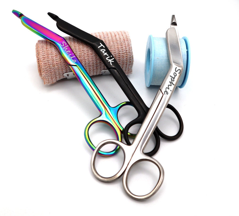 Personalized Bandage Scissors To Give As Gifts To Nurses, Nursing Students Graduates, and Veterinary Vet Tech, And Nurse Appreciation