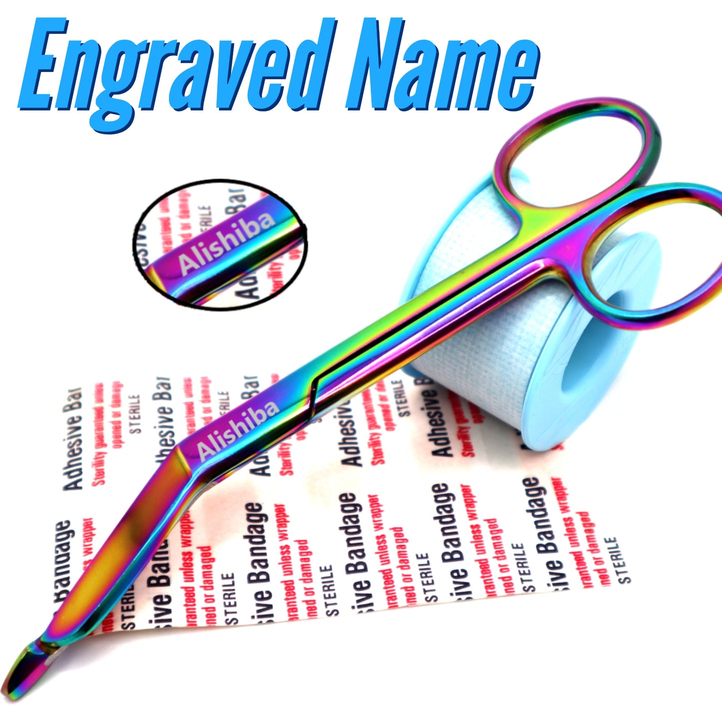 Personalized Bandage Scissors To Give As Gifts To Nurses, Nursing Students Graduates, and Veterinary Vet Tech, And Nurse Appreciation