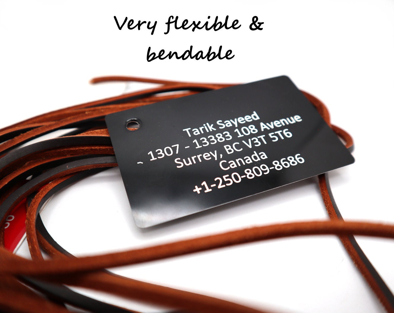 Luggage Tag Personalized For Globetrotter Traveler With Custom Engraved Contact Card | Travel Gift Bag Tag And Luggage Strap Accessory