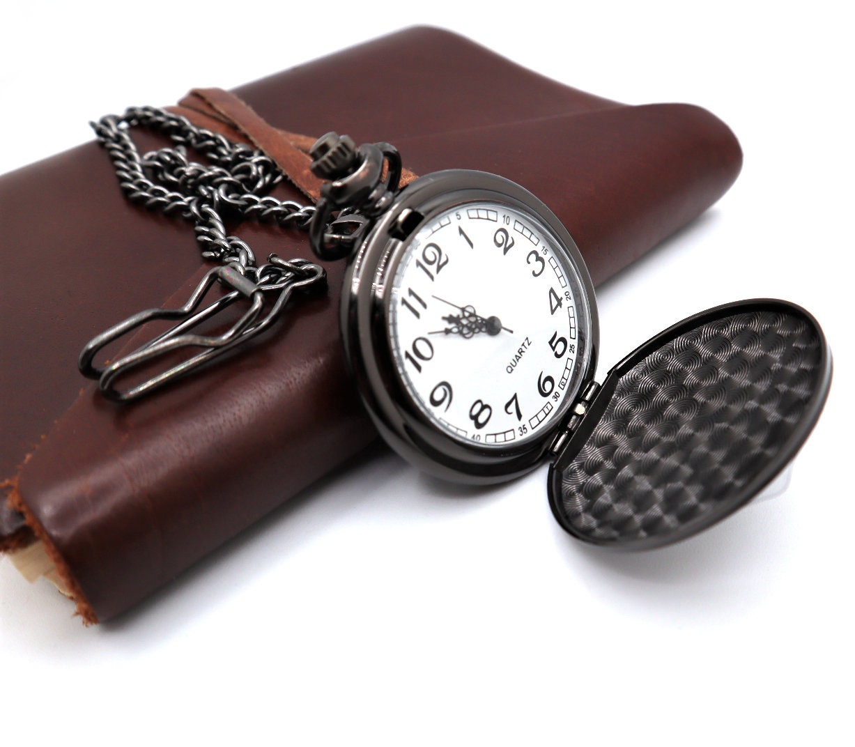 Personalized Pocket Watch For Groomsmen | Custom Pocket Watch Chain for Groomsman | Engraved Watch For Father of the Bride Wedding Gift