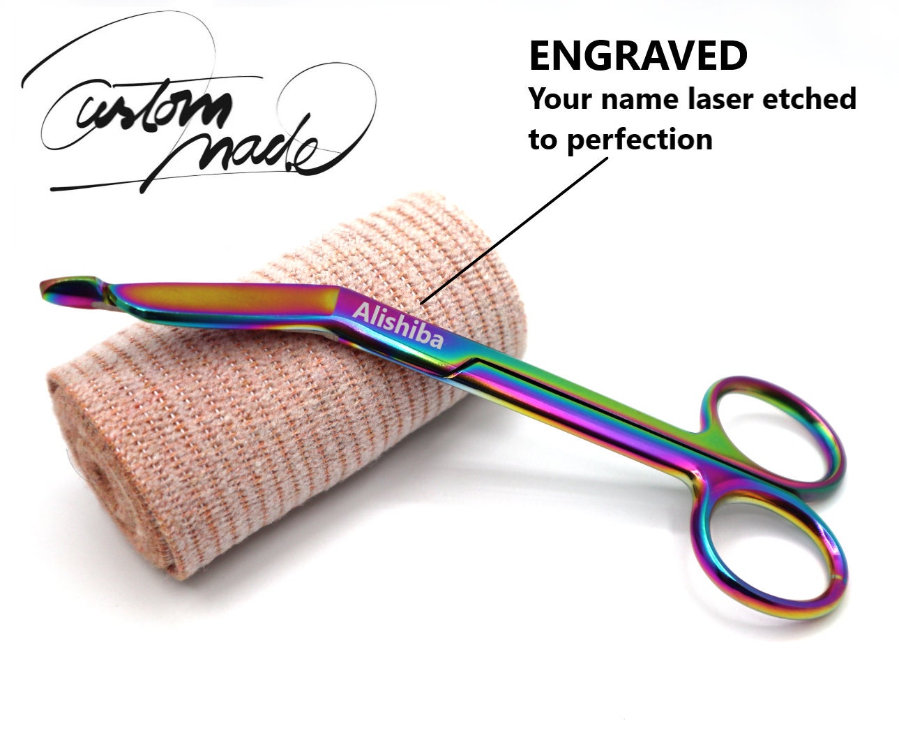Personalized Bandage Scissors To Give As Gifts To Nurses, Nursing Students Graduates, and Veterinary Vet Tech, And Nurse Appreciation